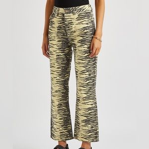 The Hottest Ganni Zebra Print Jeans